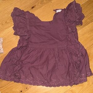Purple Ruffled Jamie Kay girls 3t Top